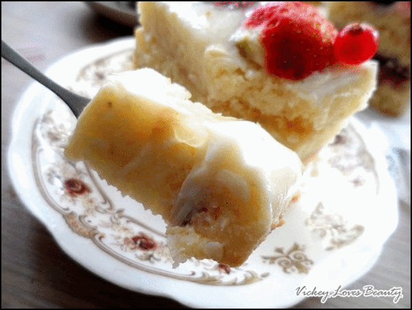 (美食)試吃~啃食物~季節限定【草莓水果布丁蛋糕】